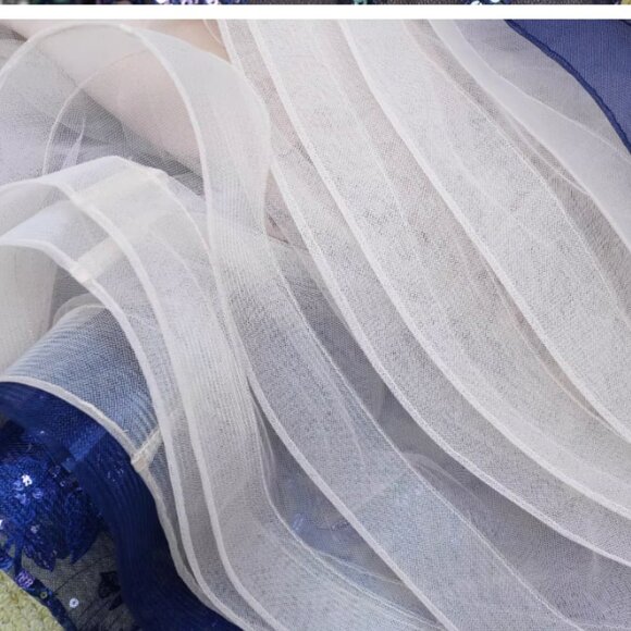 Bronx and Banco Talulah Mini Dress - Navy Blue Multi Sequin Party Cocktail - Picture 6 of 8